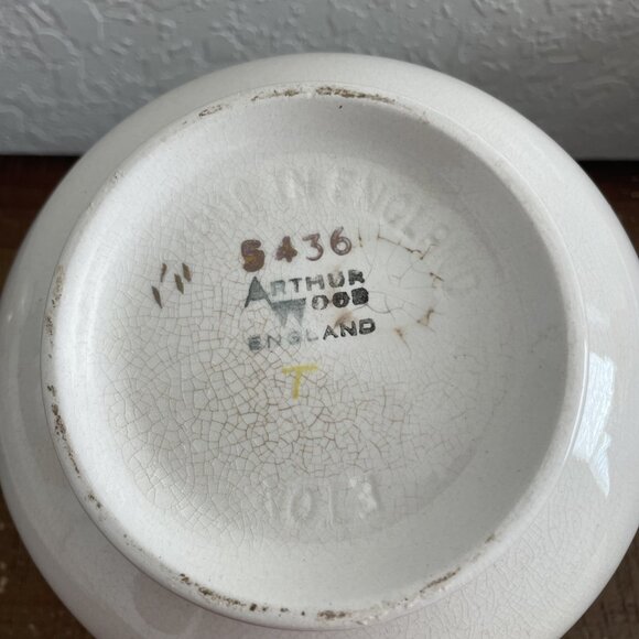 Tea pot Arthur Wood Sandon Vintage Teapot Pink White Rose England - Picture 4 of 4